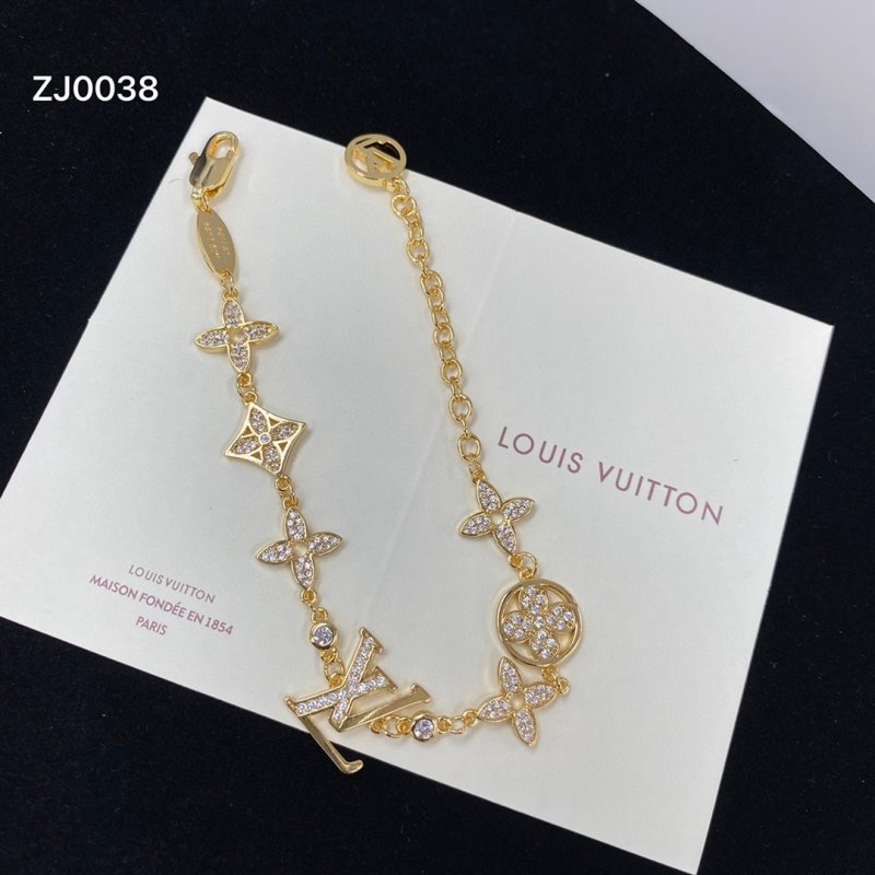 Louis Vuitton Gold Monogram Charm Bracelet view