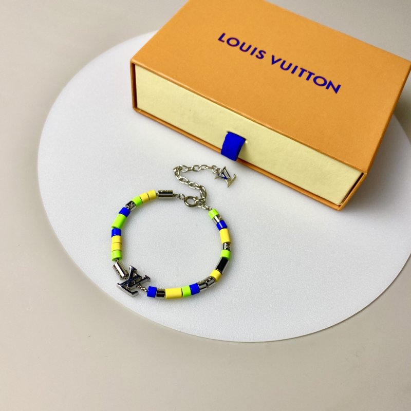 Louis Vuitton Sunrise Beaded Bracelet – Blue/Yellow