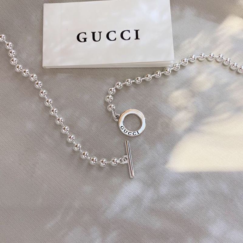 Gucci Double G Silver Pendant Necklace view