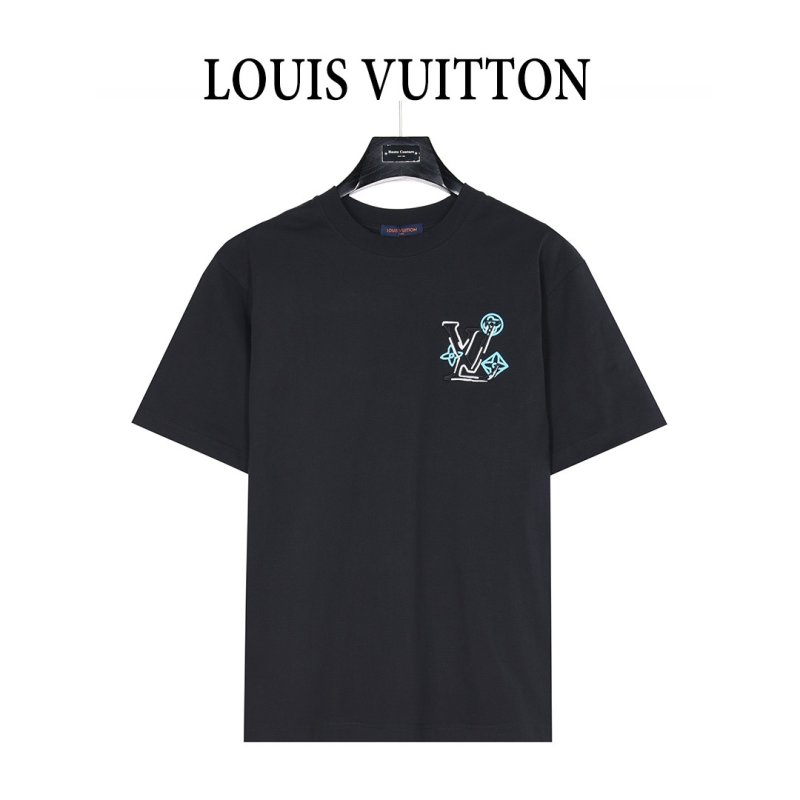 Louis Vuitton LV Monogram Black Short Sleeve T-Shirt view