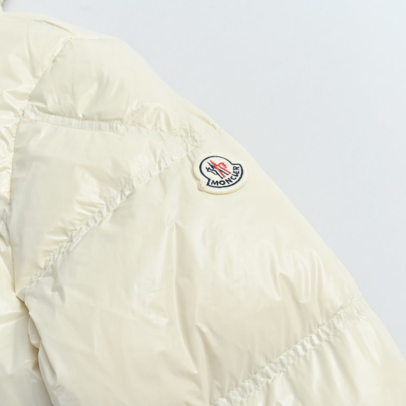 Cream Puffer Down Jacket – Oversized Fit view
