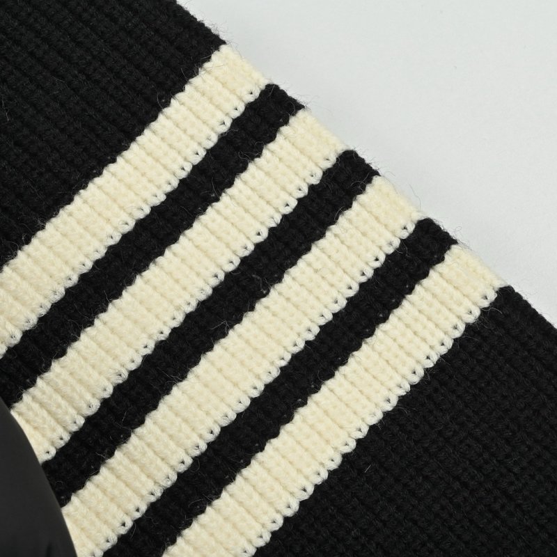 Thom Browne Four-Stripe Knit Puffer Jacket Black view