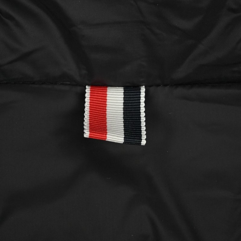 Thom Browne Four-Stripe Knit Puffer Jacket Black view