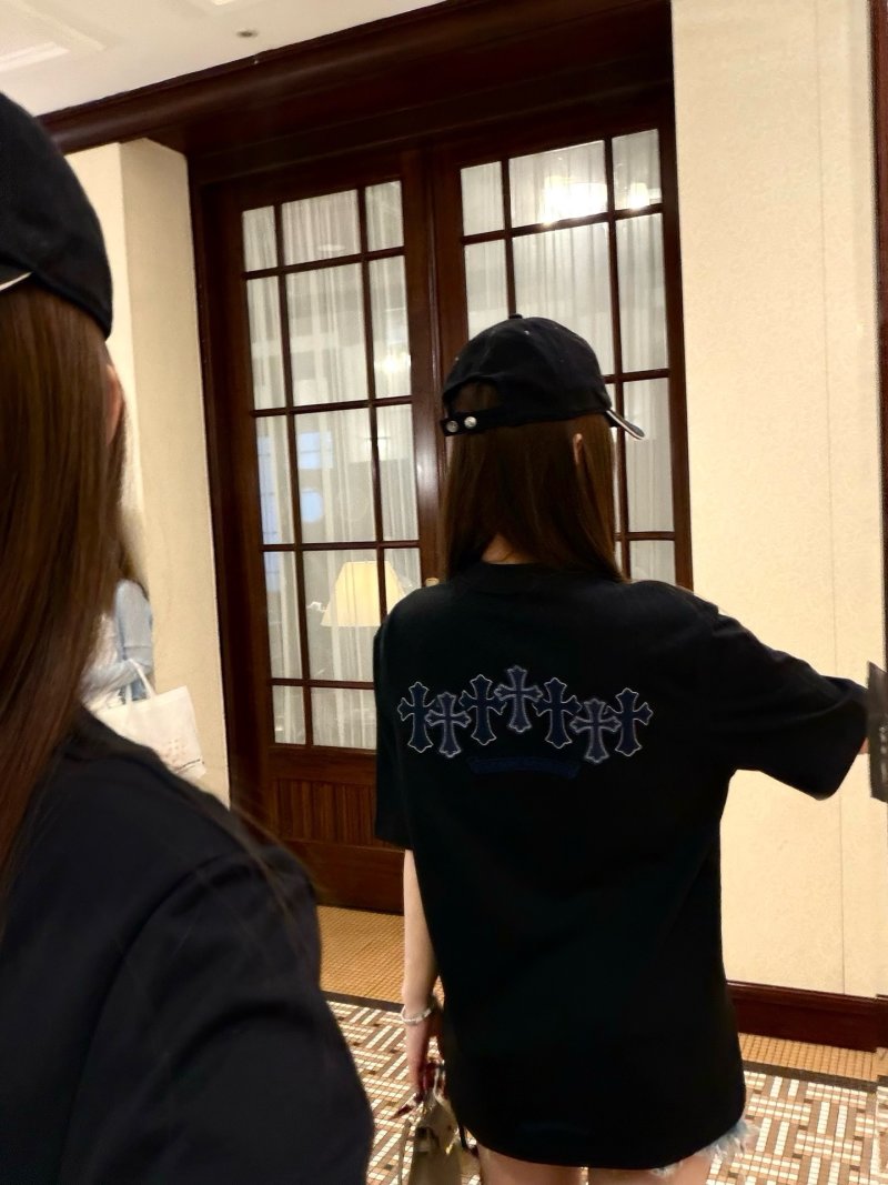 Chanel Black Logo Graphic T-Shirt view