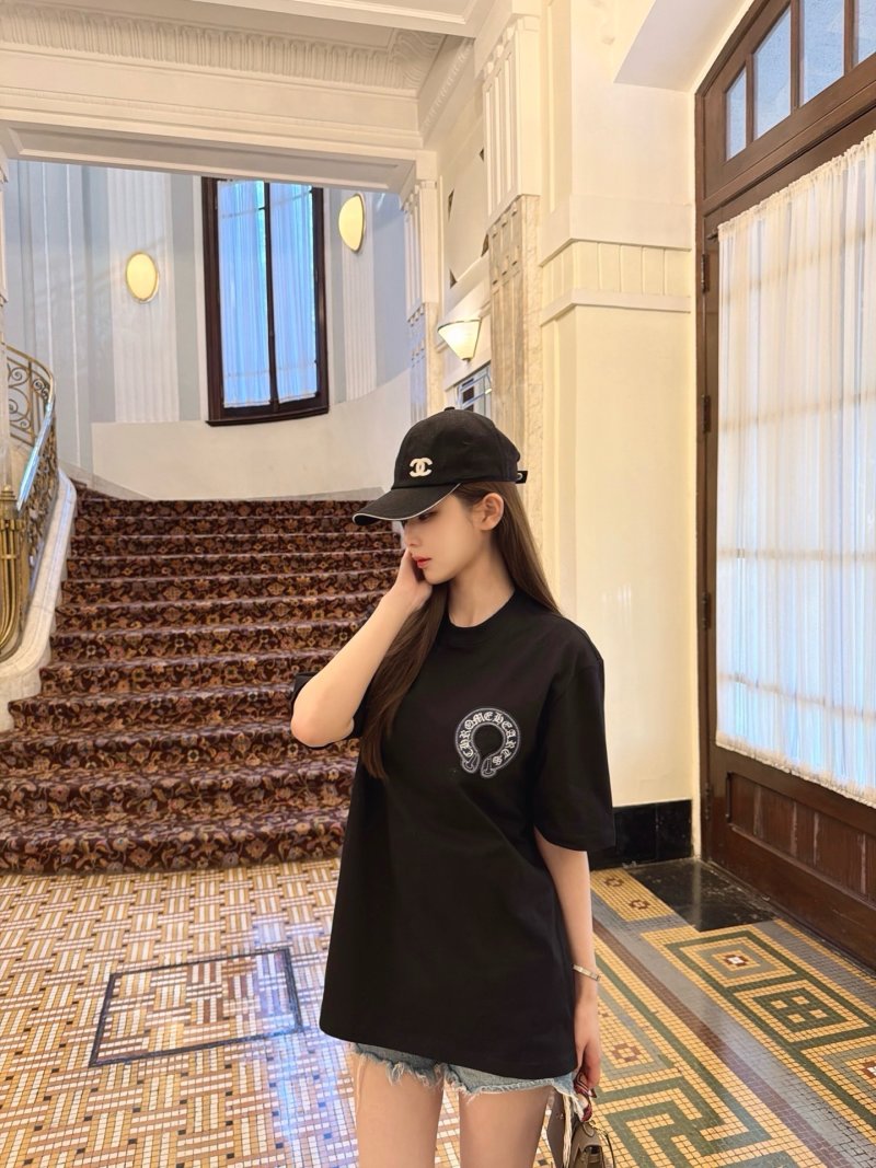 Chanel Black Logo Graphic T-Shirt view