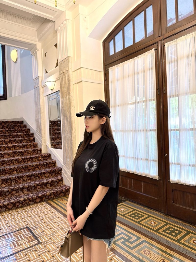 Chanel Black Logo Graphic T-Shirt view