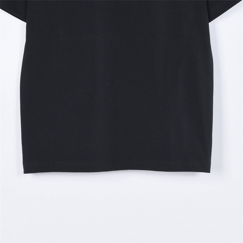 Balenciaga Black Logo T-Shirt with Red Accent view