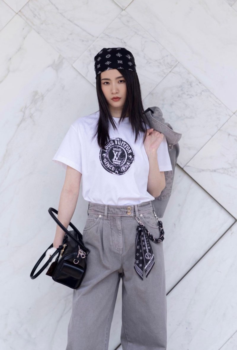 White Oversized Short Sleeve T-Shirt with Logo Print view