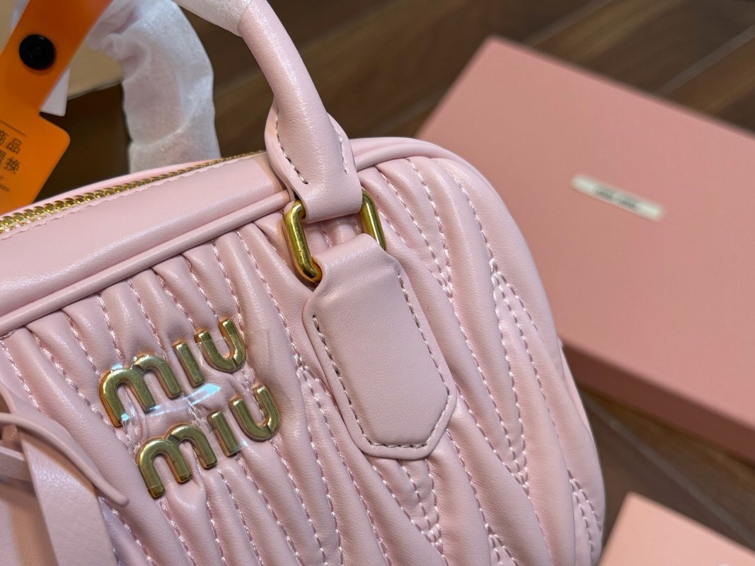 Miu Miu Arcadie Matelassé Pink Shoulder Bag view