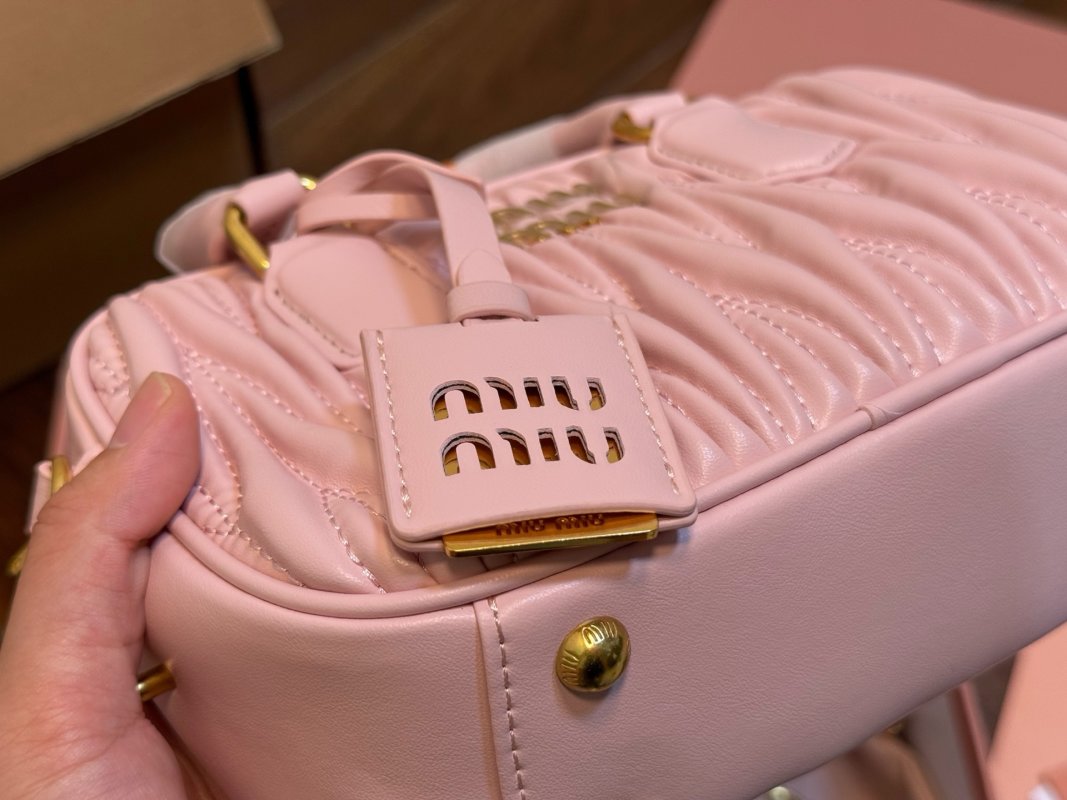 Miu Miu Arcadie Matelassé Pink Shoulder Bag view