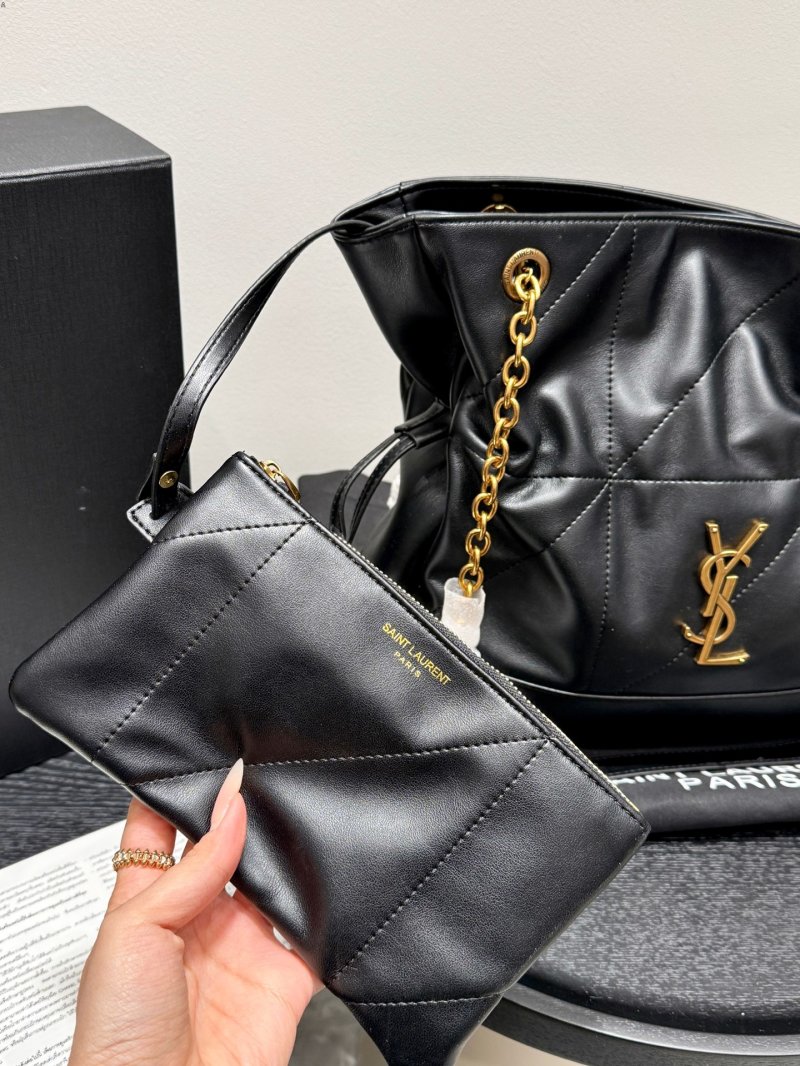 Saint Laurent Jamie Large Pochon Black Tote Bag view