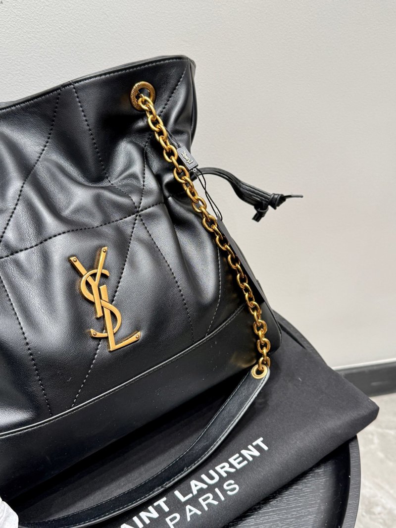 Saint Laurent Jamie Large Pochon Black Tote Bag view