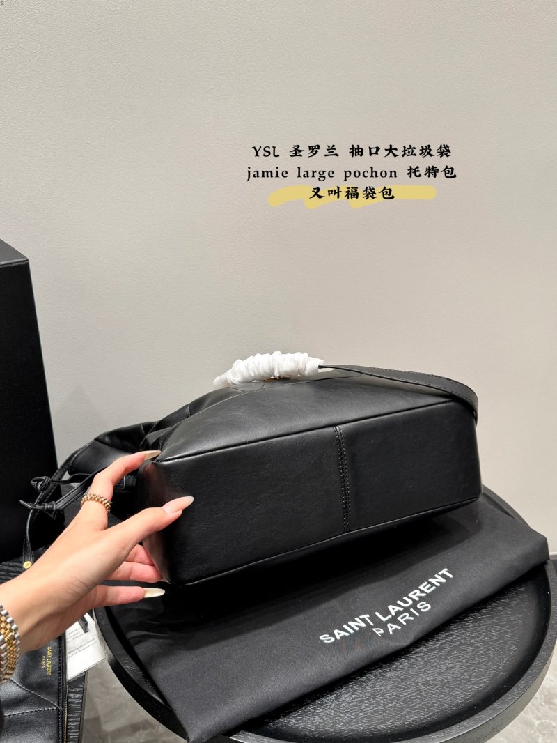 Saint Laurent Jamie Large Pochon Black Tote Bag view