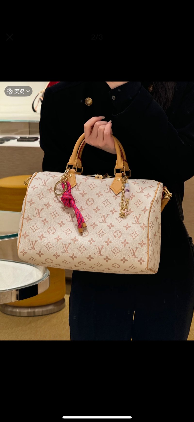 Louis Vuitton Monogram Canvas Tote Bag Cream view