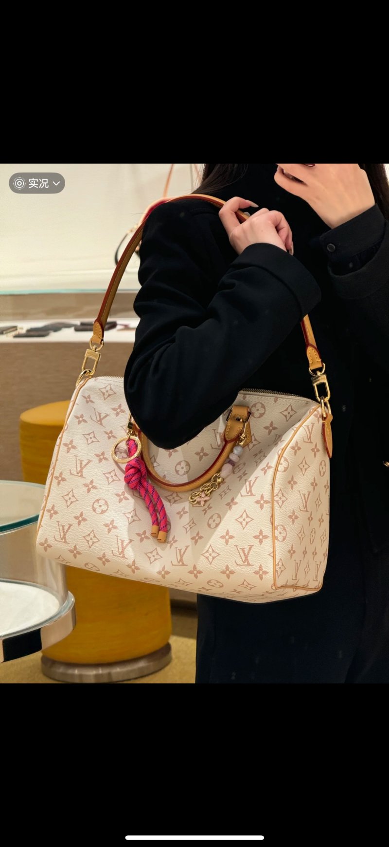 Louis Vuitton Monogram Canvas Tote Bag Cream view