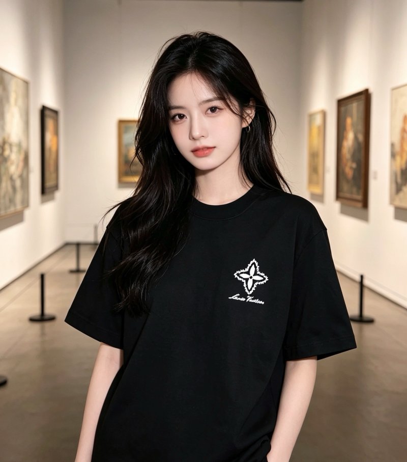 Louis Vuitton Black Star Monogram Short Sleeve T-Shirt