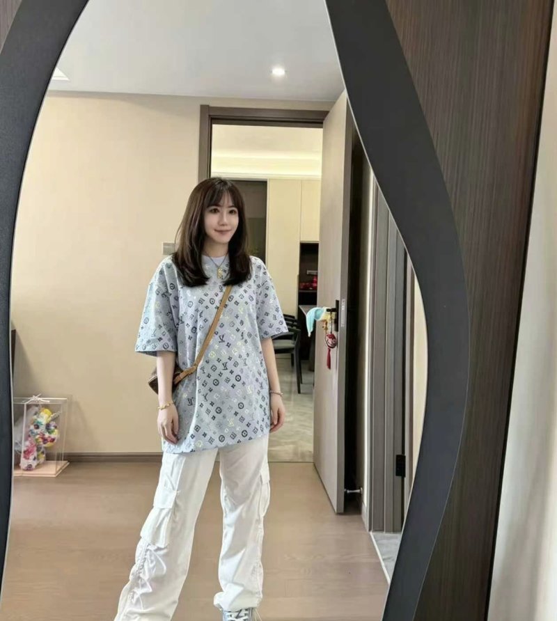 Louis Vuitton Monogram Short Sleeve T-Shirt Light Blue view