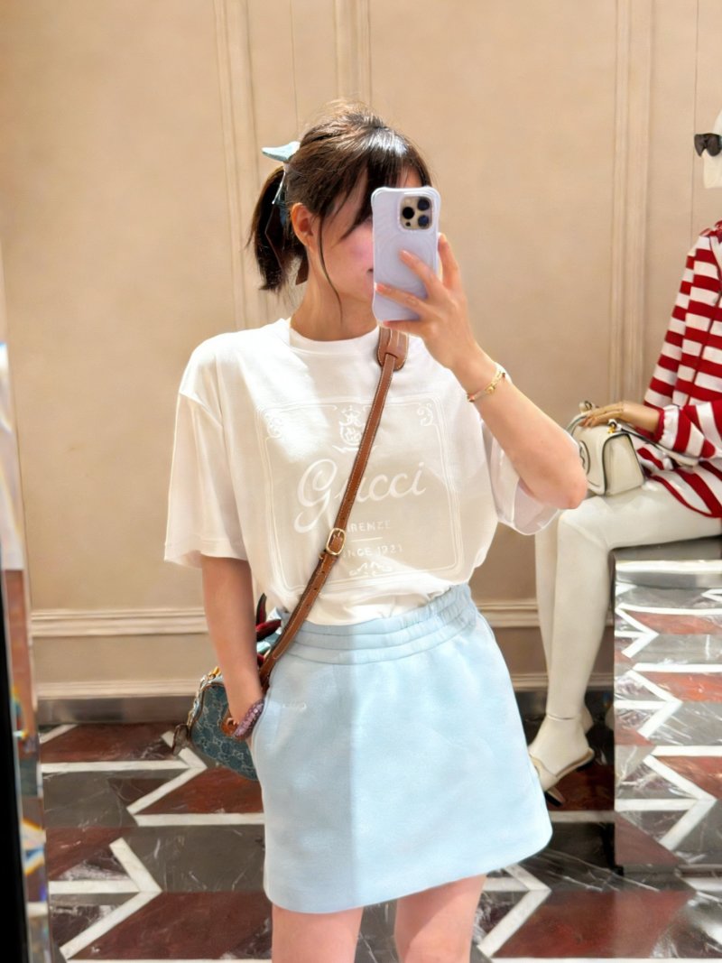 White Graphic Short Sleeve T-Shirt with Ornate Logo Print view