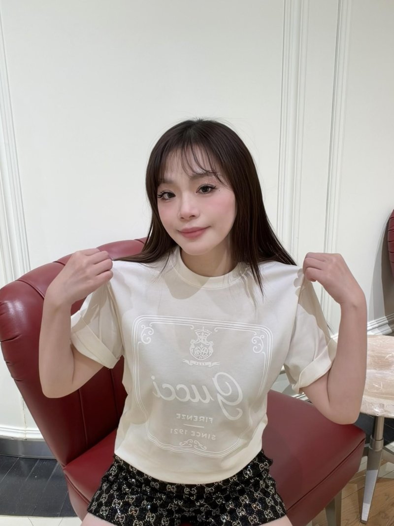White Graphic Short Sleeve T-Shirt with Ornate Logo Print view