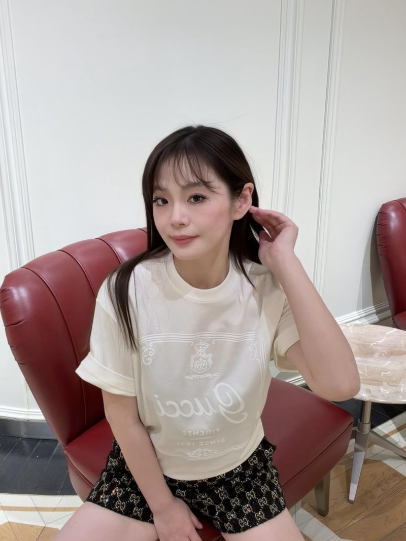 White Graphic Short Sleeve T-Shirt with Ornate Logo Print view