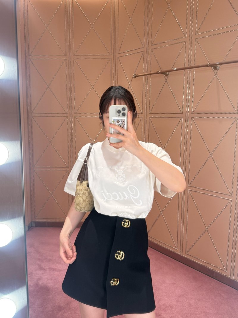 White Graphic Short Sleeve T-Shirt with Ornate Logo Print view