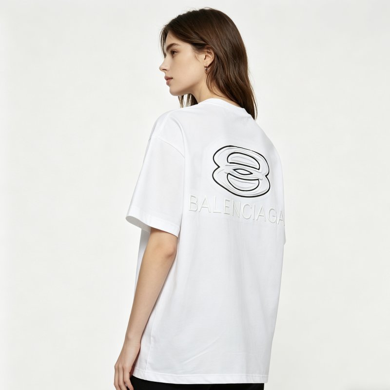 Balenciaga BB Logo White T-Shirt view