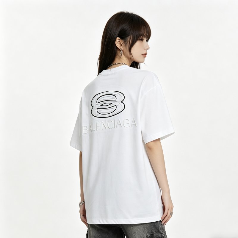 Balenciaga BB Logo White T-Shirt view