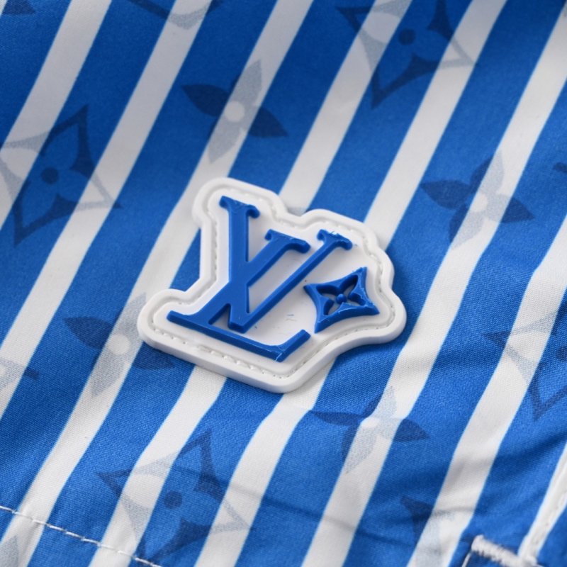 Blue Striped Shorts view