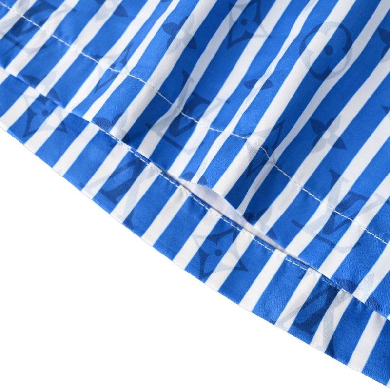 Blue Striped Shorts view