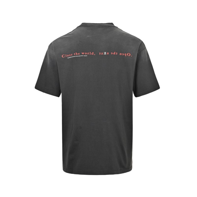 Anime Graphic Black Short Sleeve T-Shirt view