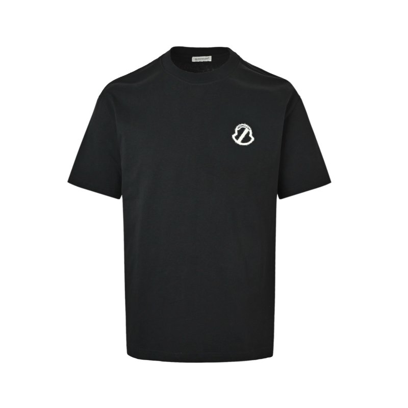 Black Short Sleeve T-Shirt with Embroidered Logo view