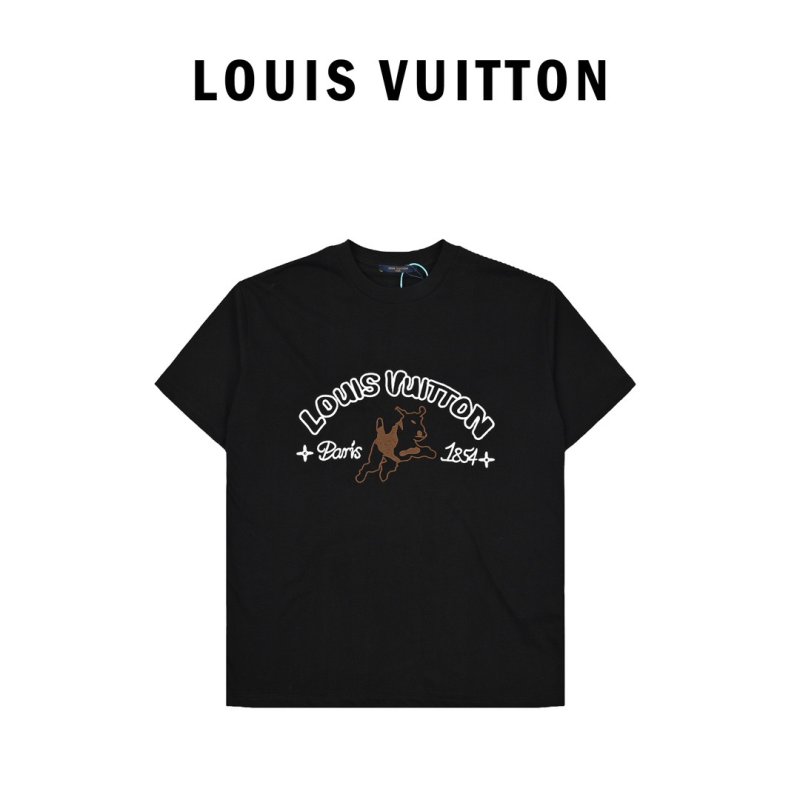 Louis Vuitton Paris Bear Black T-Shirt view