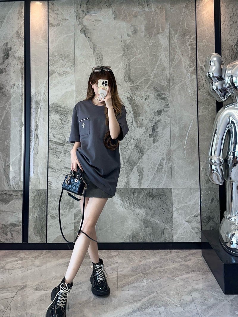 Black Oversized Logo Pocket T-Shirt view