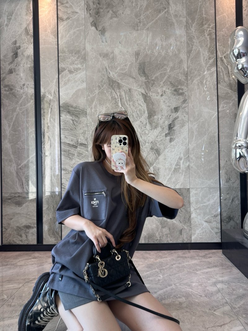 Black Oversized Logo Pocket T-Shirt view
