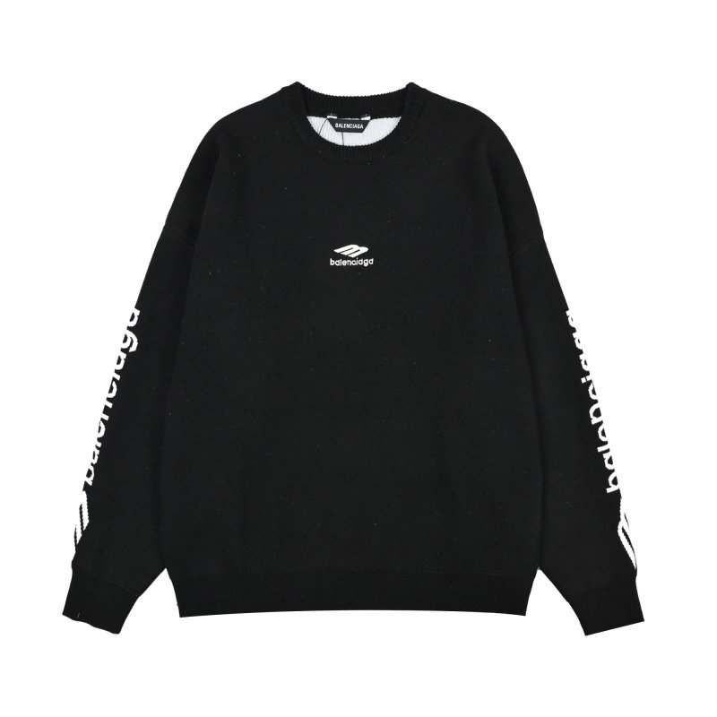 Black Oversized Crewneck Sweatshirt view