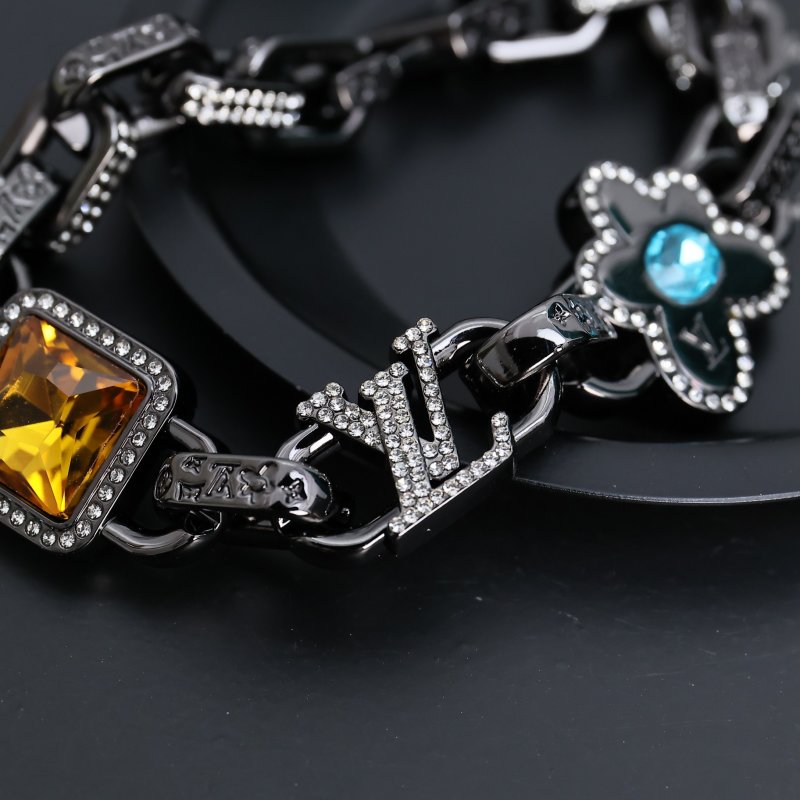 Louis Vuitton Paradise Stone Chain Bracelet Triple Color view