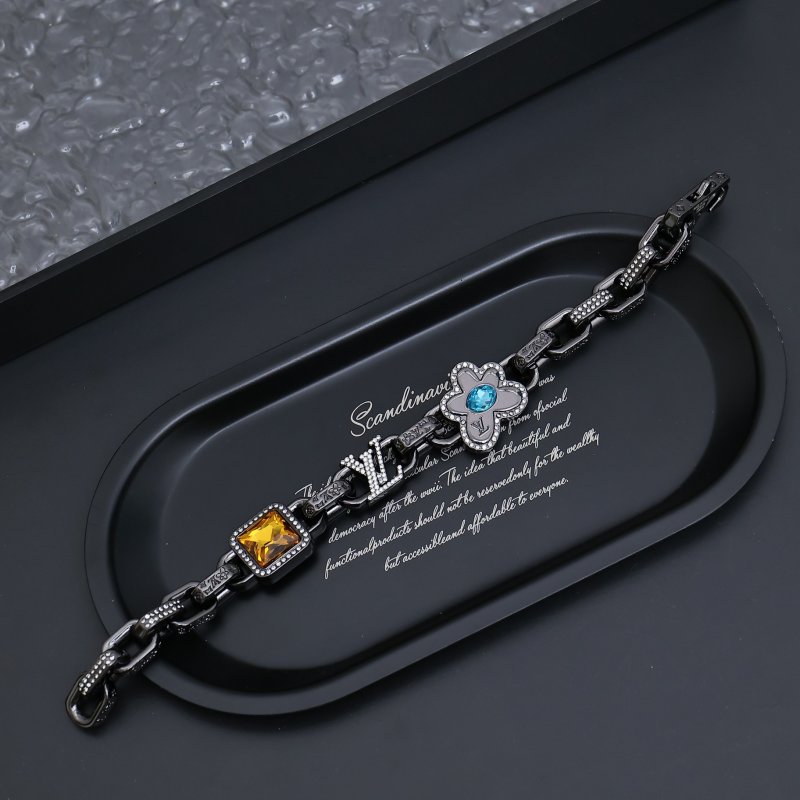 Louis Vuitton Paradise Stone Chain Bracelet Triple Color view