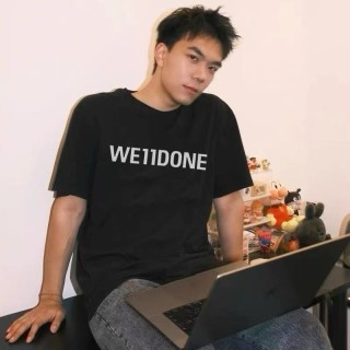 We11Done Logo Black T-Shirt