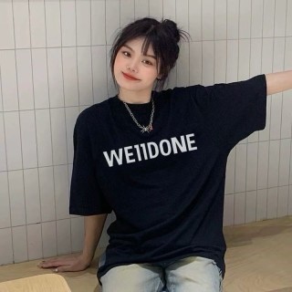 We11Done Logo Black T-Shirt view 4