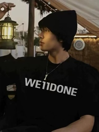 We11Done Logo Black T-Shirt view 5