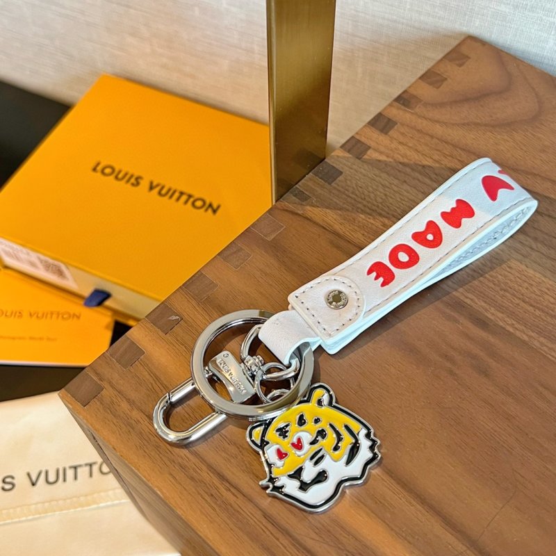 Louis Vuitton LV Made Dragonne Tiger Head Keychain & Bag Charm view