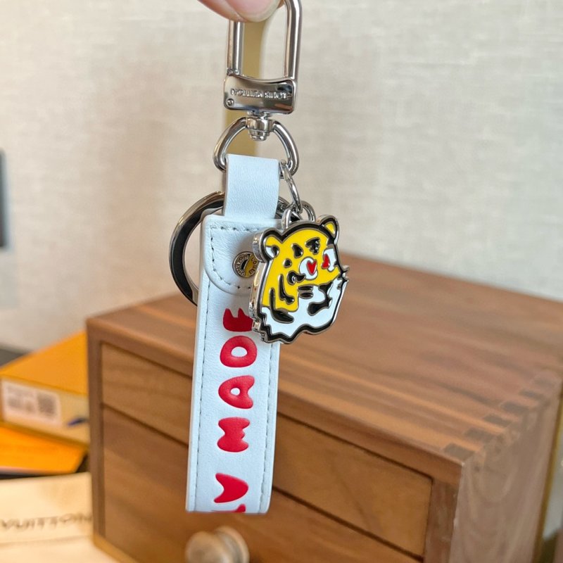 Louis Vuitton LV Made Dragonne Tiger Head Keychain & Bag Charm view