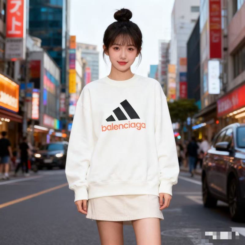White Logo Graphic Hoodie view