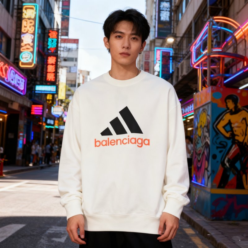 White Logo Graphic Hoodie view