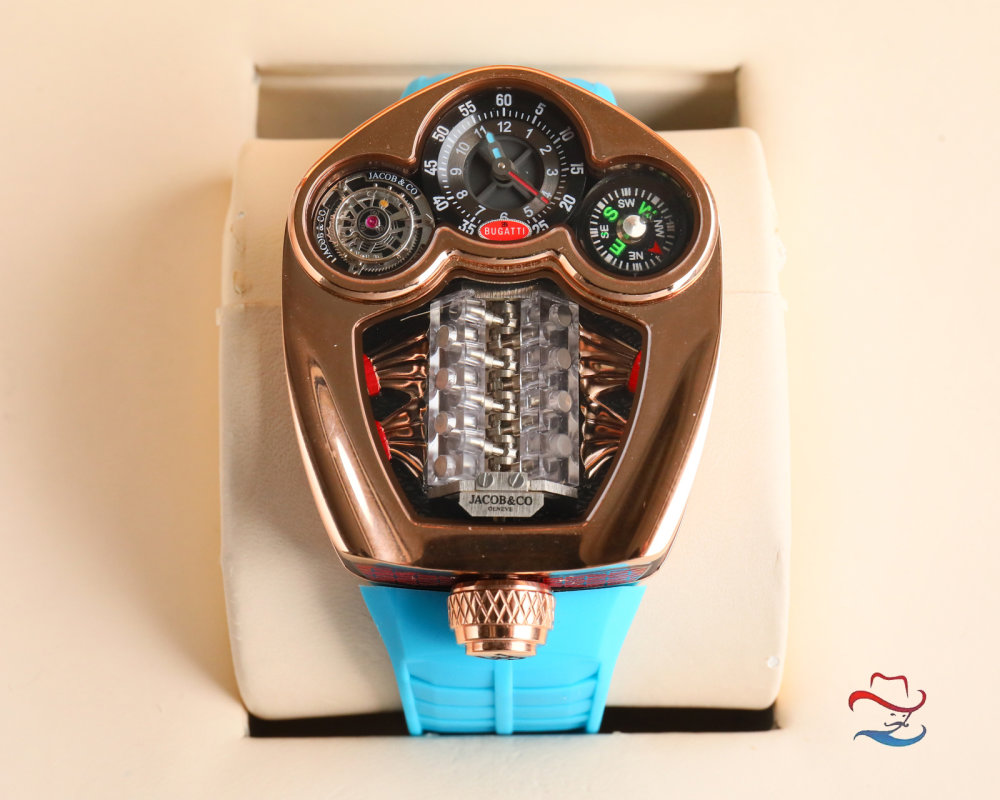 Jacob & Co Bugatti Tourbillon Blue Replica Watch view