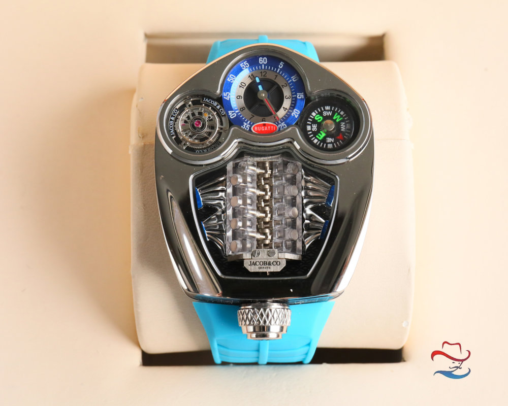 Jacob & Co Bugatti Tourbillon Blue Replica Watch view