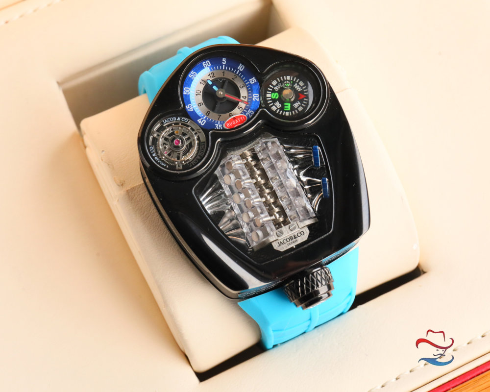 Jacob & Co Bugatti Tourbillon Blue Replica Watch view
