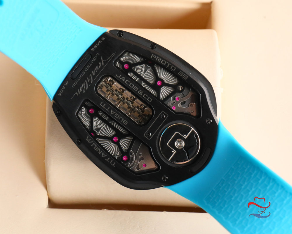 Jacob & Co Bugatti Tourbillon Blue Replica Watch view