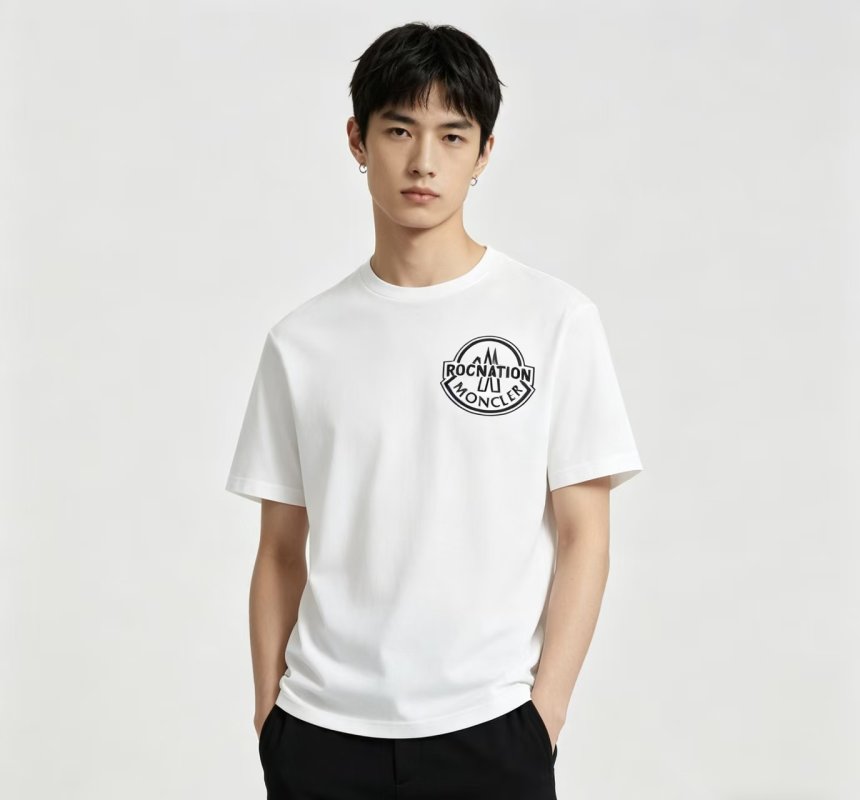Moncler Rocnation White T-Shirt view