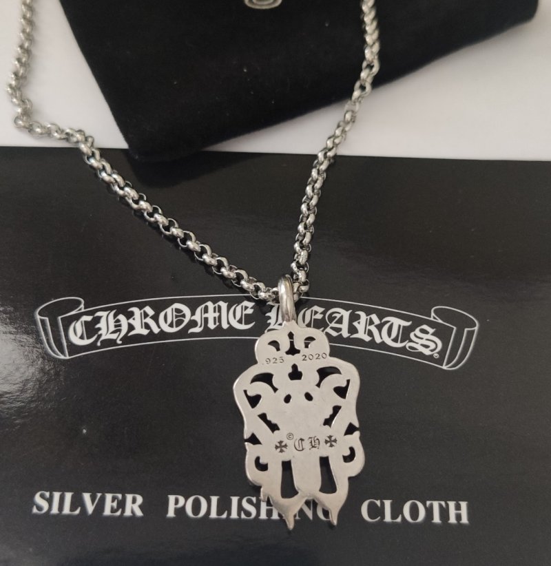 Chrome Hearts Ornate Dagger Silver Pendant Necklace view